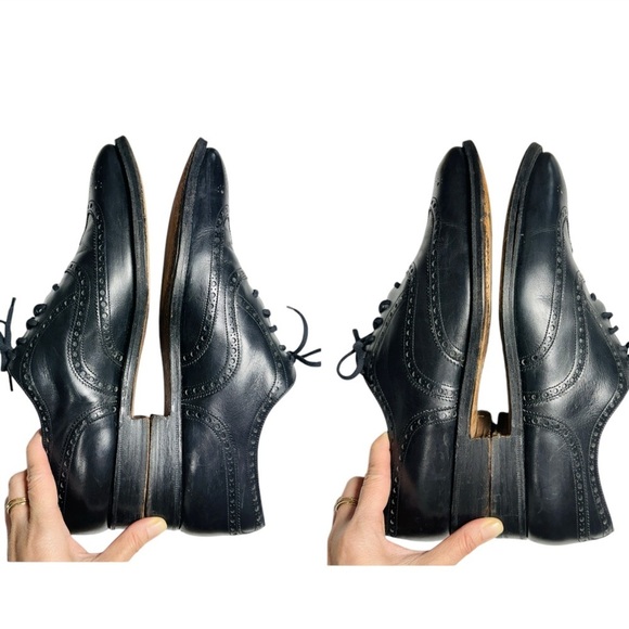 Church\'s Custom Grade Men\'s Chetwynd Black Leather Wingtip Oxfords 91/5 D main image 5